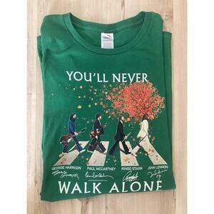 The Beatles Walking Across Abbey Road Shirts You’ll Never Walk Alone Size 4XL